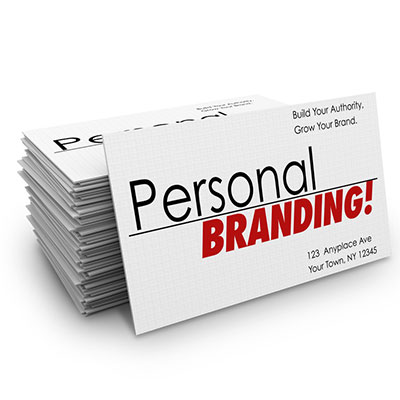 photo of business cards titled personal branding